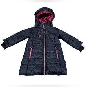 Kamik girls jacket. Size 18 months. Dark blue & purple.